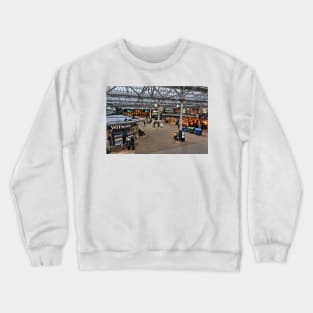 Inside Waverley Railway Station in Edinburgh - Scottland Crewneck Sweatshirt